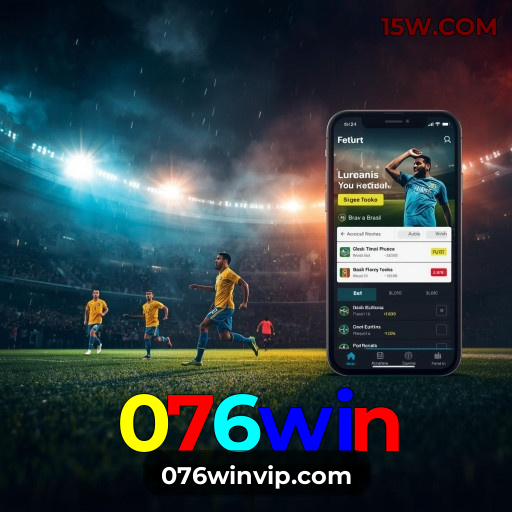 Aplicativo móvel 076win para iOS e Android